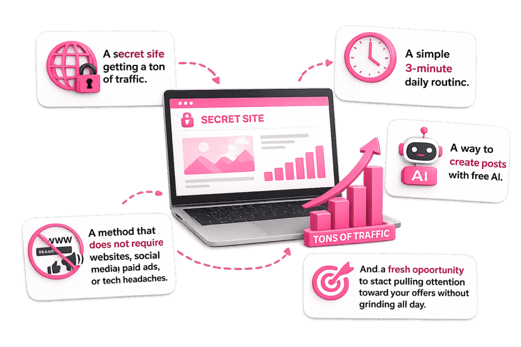 Secret Clicks Engine traffic generation system overview