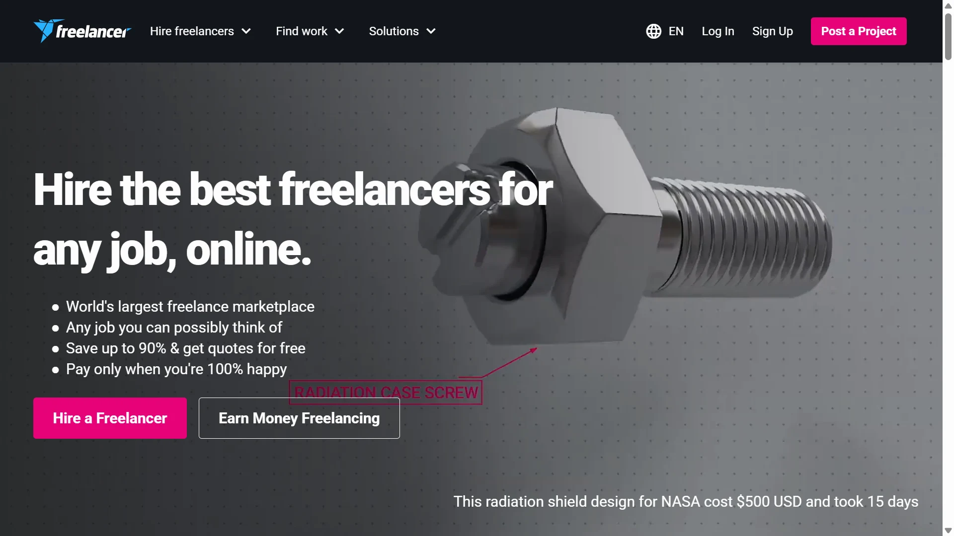 Freelancer Homepage