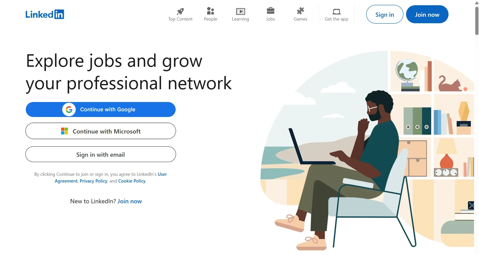 LinkedIn Homepage