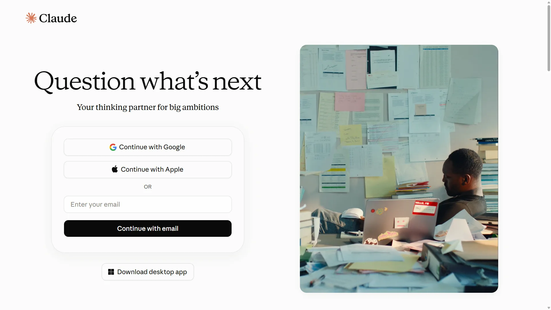 Claude Homepage